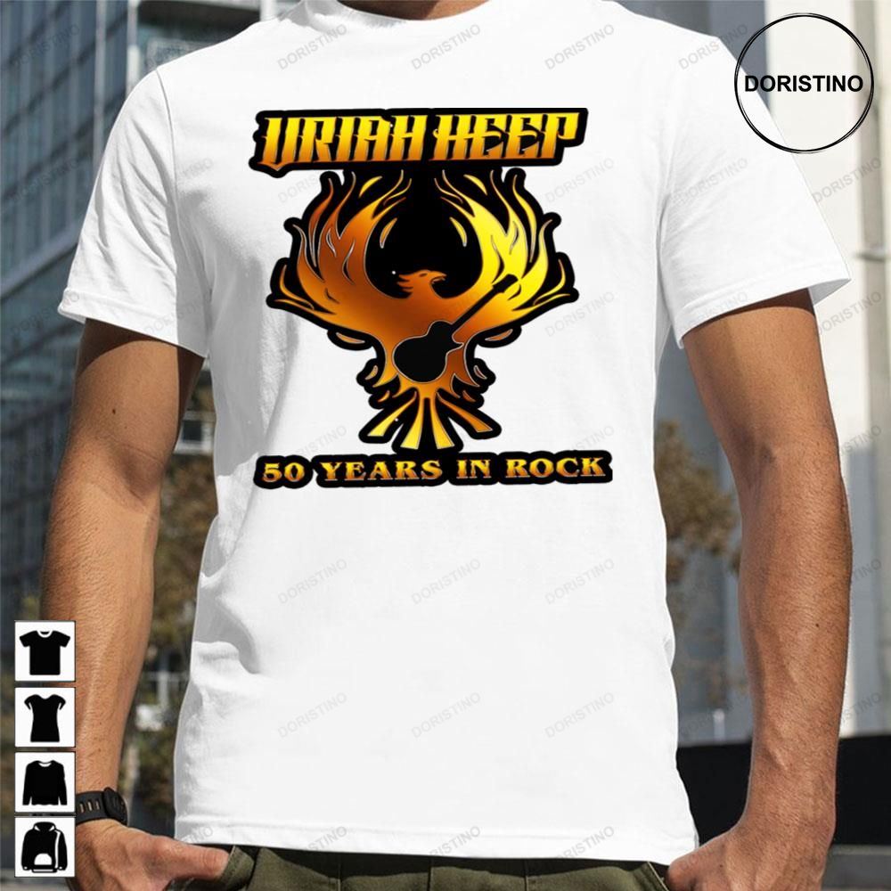 50 Years In Rock Uriah Heep Limited Edition T-shirts